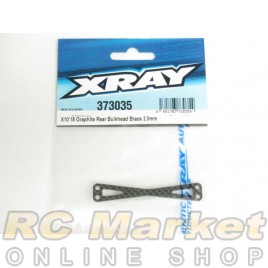 XRAY 373035 X10'18 Graphite Rear Bulkhead Brace 2.0mm