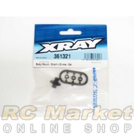 XRAY 361321 XB4 Body Mount - Short + Shims - Set