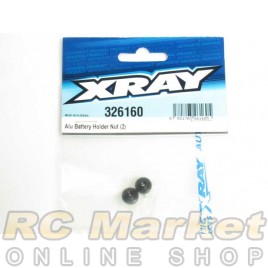 XRAY 326160 XB2 Alu Battery Holder Nut (2)