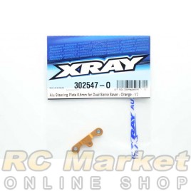 XRAY 302547-O-V2 T4 Alu Steering Plate 8.5mm for Dual Servo Saver - Orange V2