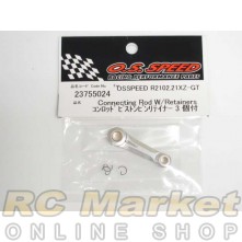 O.S. ENGINE 23755024 Connecting Rod W/Retainers For (R2102)(21XZ-GT)/R2103/R2104/R2105 O.S. ENGINE 23755024 Connecting Rod W/Retainers For (R2102)(21XZ-GT)/R2103/R2104/R2105