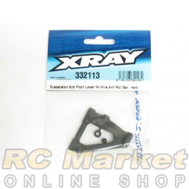 XRAY 332113 NT1 Suspension Arm Front Lower for Wire Anti-Roll Bar - Hard