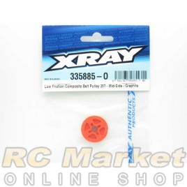XRAY 335885-O NT1 Low Friction Composite Belt Pulley 25T - Mid-Side - Graphite