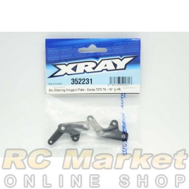 XRAY 352231 XB8 Alu Steering Kingpin Plate - Swiss 7075 T6 - 14° (L+R)