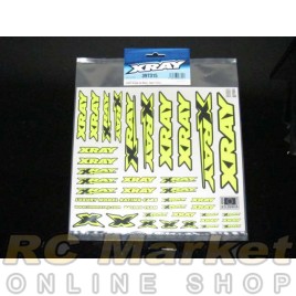 XRAY 397315 Sticker For Body - Neon Yellow