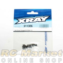 XRAY 911306 Hex Screw Flanged SH M3x6 (10)