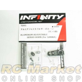 INFINITY T091 IF14 Alum. Adjustable Servo Horn For Sanwa