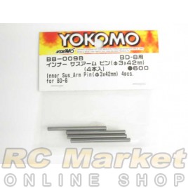 YOKOMO B8-009B Inner Sus. Arm Pins (φ3x42mm 4pcs) for BD8