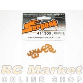 SERPENT 411305 Front Rideheight Shim Set F110 (6)