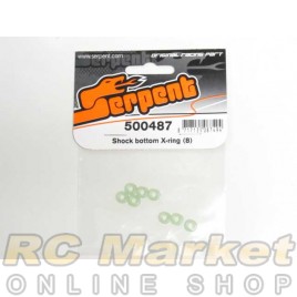 SERPENT 500487 Shock Bottom X-Ring Pre-Oiled (8)