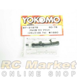 YOKOMO B7-3187B Aluminum Sus Mount(Black/48.7mm) for BD7