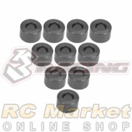 3RACING 3RAC-WF335/TI Aluminium M3 Flat Washer 3.5mm - 10 pcs - Titanium