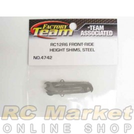 ASSOCIATED 4742 RC12R6 Front Ride Height Shims, Steel