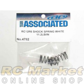 ASSOCIATED 4782 RC12R6 Shock Spring, White, 11.2 lb/in
