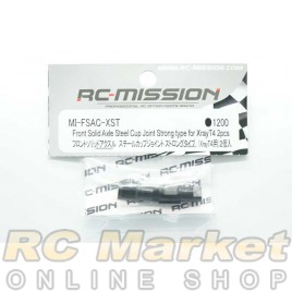 RC MISSION MI-FSAC-XST Front Solid Axle Steel Cup Joint Strong Type for Xray T4 2pcs 