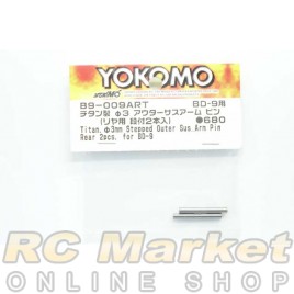 YOKOMO B9-009ART Titanium Φ3 Stapped Outer Sus Arm Pin Rear 2pcs for BD9
