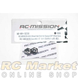 RC MISSION MI-WH-SE50 Hex Wheel Hub 5mm For Sweep Exp Wheel and Volante Wheel 2pcs
