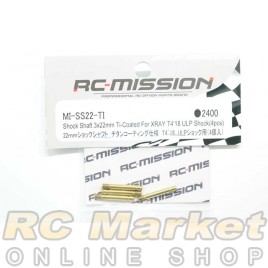 RC MISSION MI-SS22-TI Shock Shaft 3x22mm Ti-Coated For XRAY T4 ULP Shock RC MISSION MI-SS22-TI Shock Shaft 3x22mm Ti-Coated For XRAY T4 ULP Shock