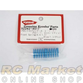 KYOSHO VZ242-4517 Front Spring (4.5-1.7/Blue/φ1.3) (2)