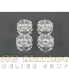 TAMIYA 49405 RC 24mm Dish Wheels-4pcs Clear/+0