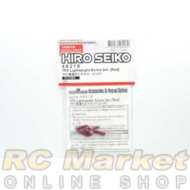 HIRO SEIKO 48218 7PX Lightweight Screw Set (RED) 