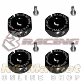 3RACING SAK-U329/BK Wheel Adaptor (5mm) - Thick for Sakura Ultimate (Black)