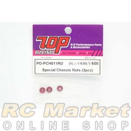 TOP PO-PCH011RD Special Chassis Nuts (3 pcs)