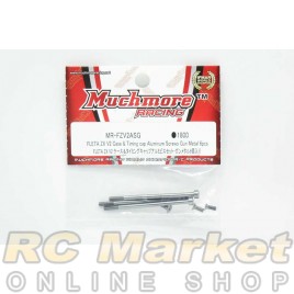 MUCH MORE MR-FZV2ASG Fleta ZX V2 Case & Timing cap Aluminum Screws Gun Metal 6 pcs
