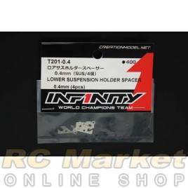 INFINITY T201-0.4 IF14-2 Lower Suspension Holder Spacer 0.4mm (4pcs)