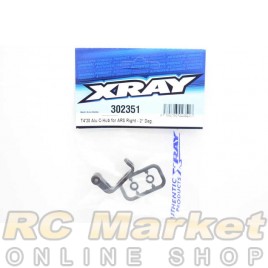 XRAY 302351 T4'20 Alu C-Hub for ARS Right - 2° Deg.