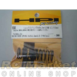 HPI 6548 Racing Shock Spring 14x25x1.5mm 6.25 Coils (Pink/2 pcs)