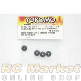 YOKOMO B10-S104T Short Piston Φ1.0mm Tapered 4-Holes for BD10/9
